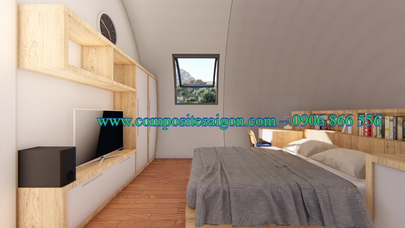 don vi san xuat nha lap ghep composite 1 4618 - Nhà modul lắp ghép composite frp hình con nhộng